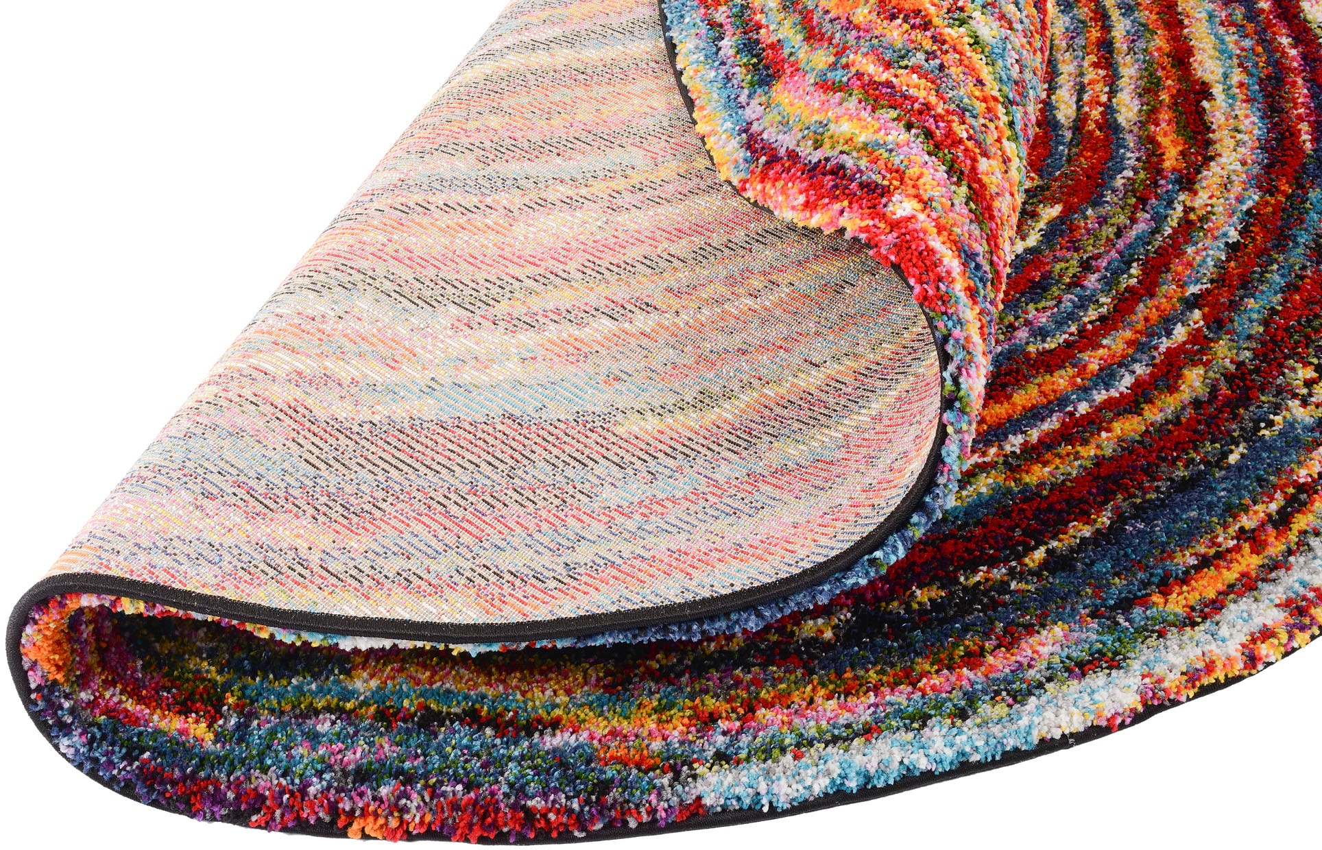 OCI DIE TEPPICHMARKE Teppich »SIXTEEN ROUND« rund 25 mm Höhe Wohnzimmer