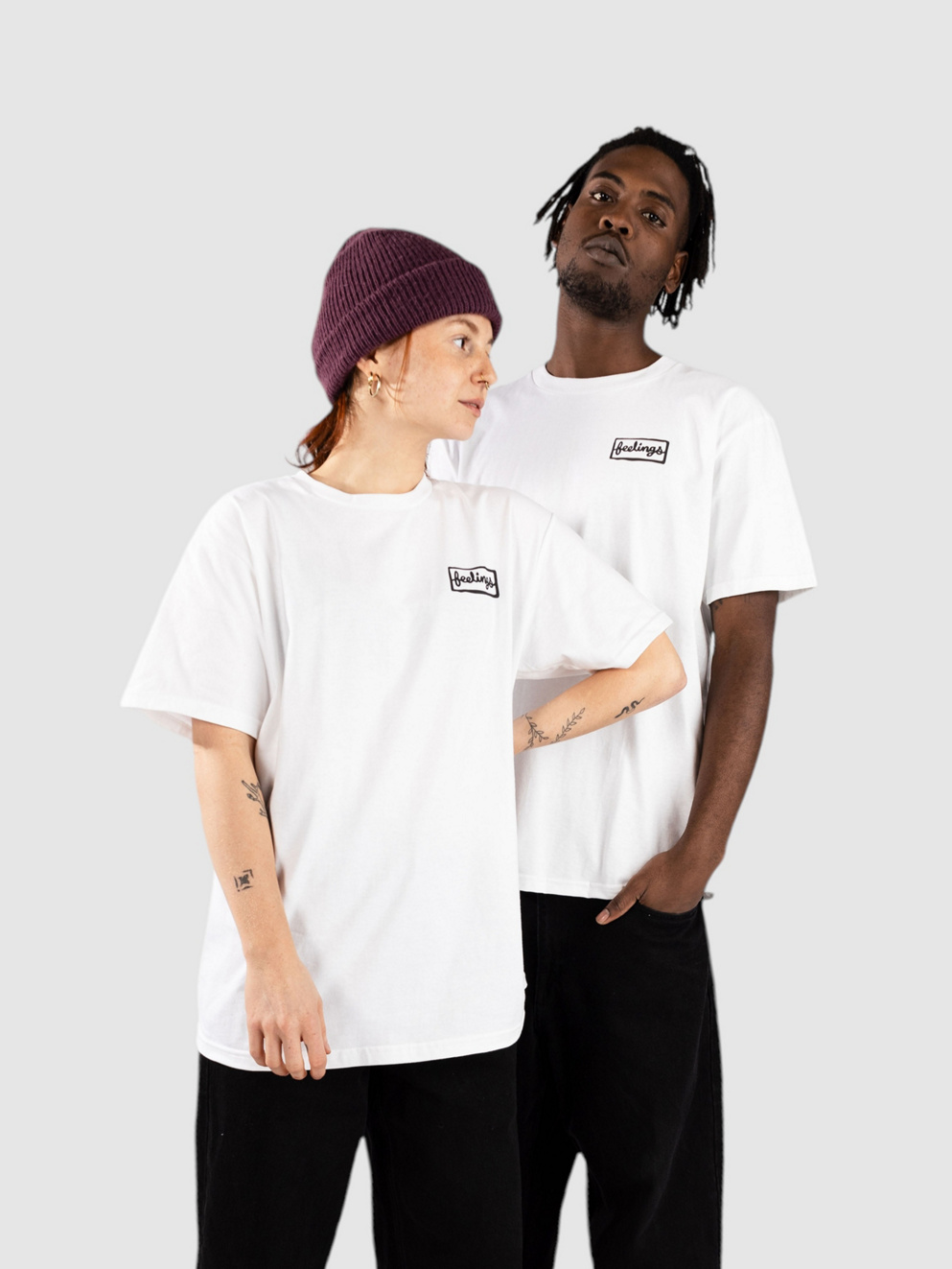 And Feelings Flower T-Shirt white