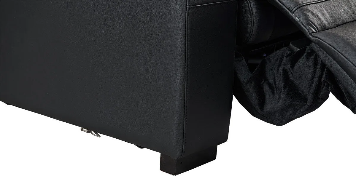 Lumene Hollywood Luxury III Noir (1 place, cuir synthétique) Fauteuils cinéma