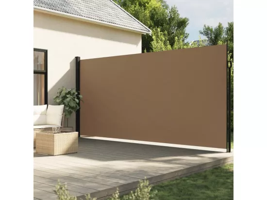 Auvent latéral rétractable taupe 220x300