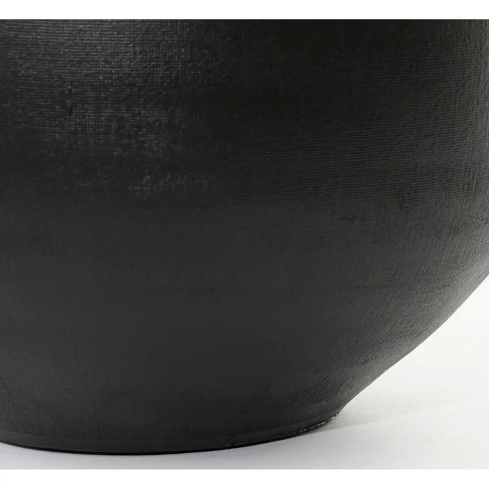 Mica Decorations Bloempot Boule - mat zwart - keramiek - 20 x 18 cm