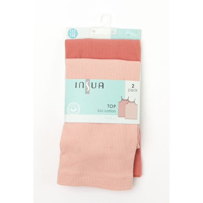 inSua-Kids 2-pack bio cotton top ribbel - InSua
