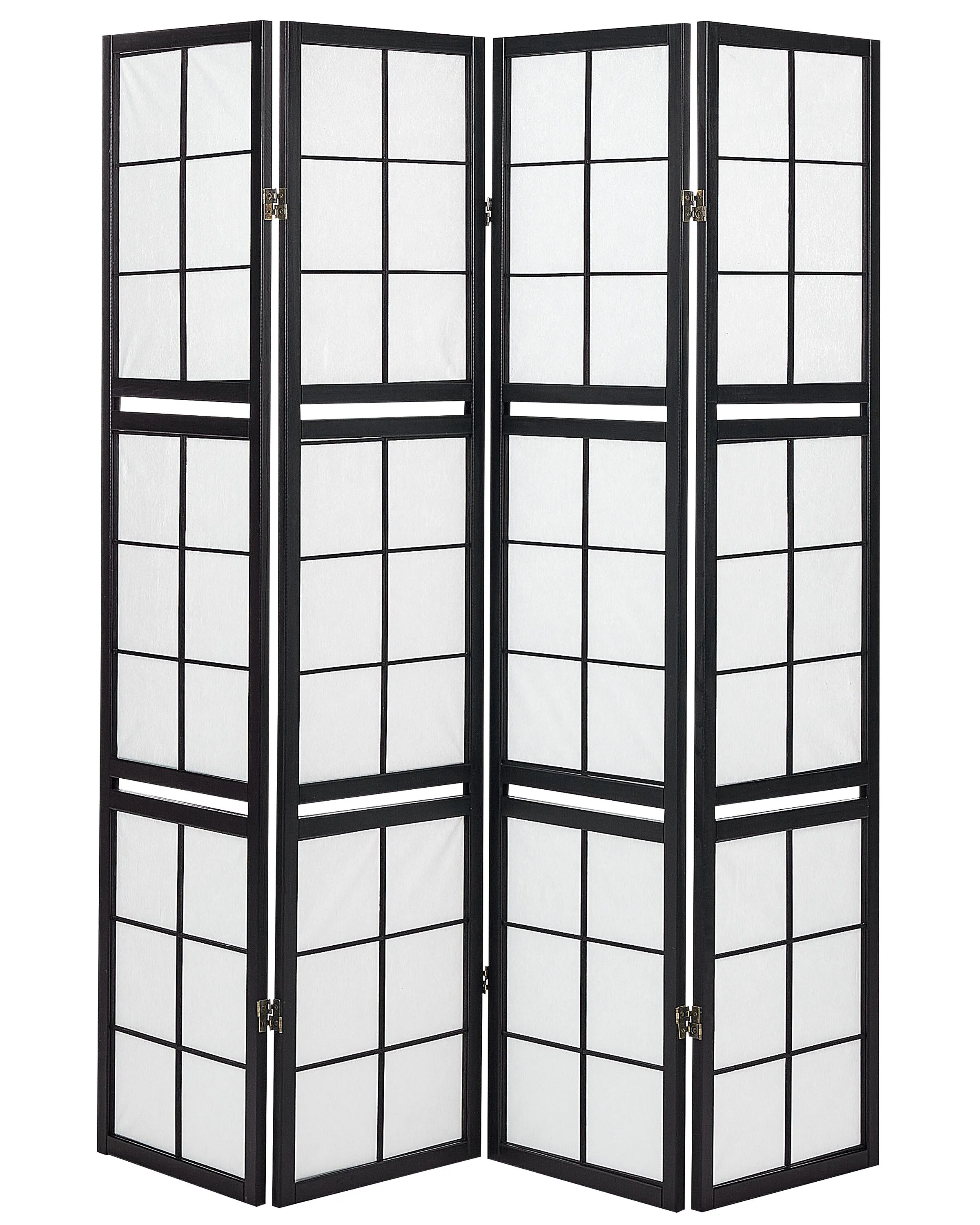 Roomdivider met 4 panelen GOMAGOI Zwart 120 cm 170 cm