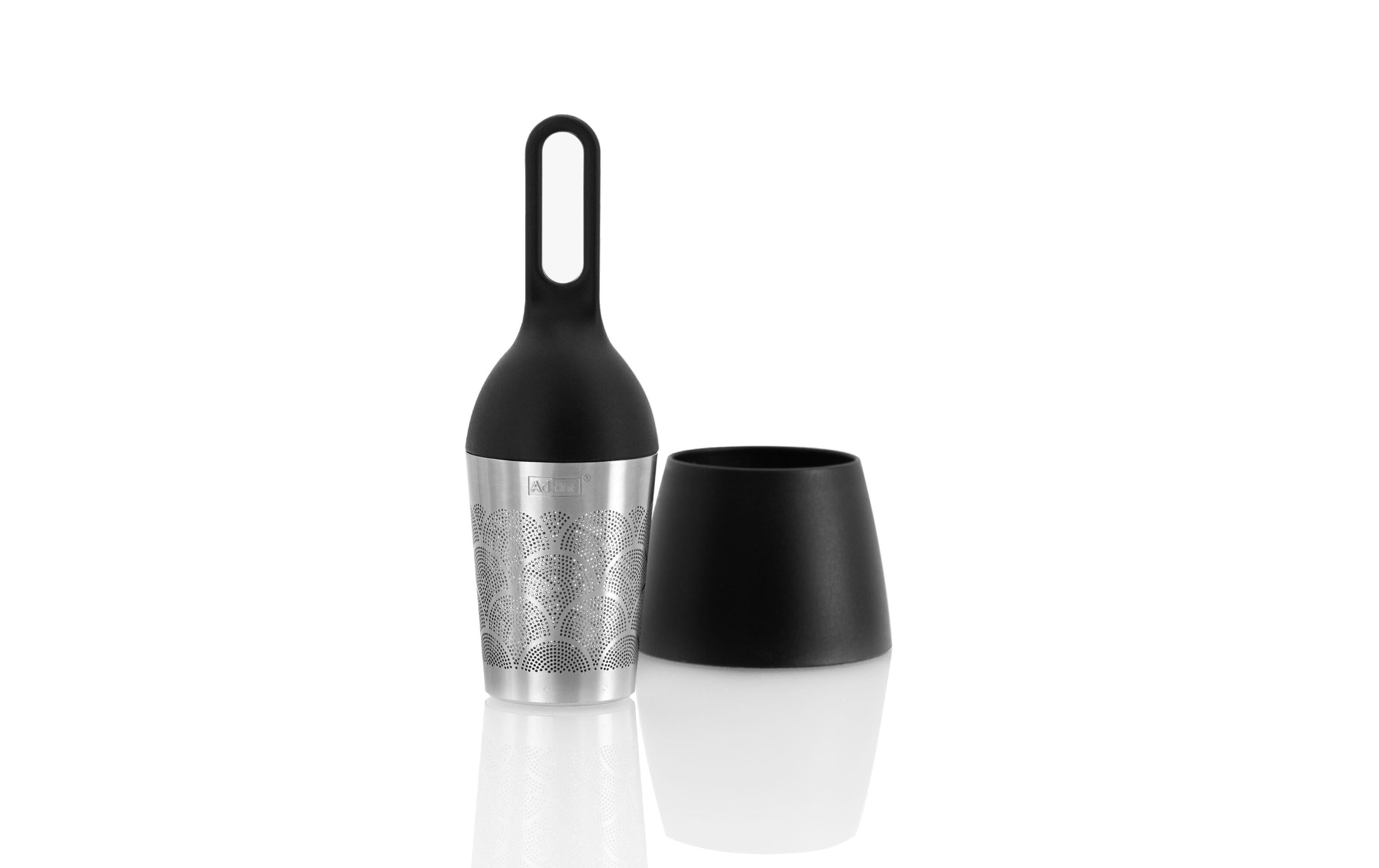 Teesieb Floatea-Fusion Schwarz/SilberSchwimmender Teefilter