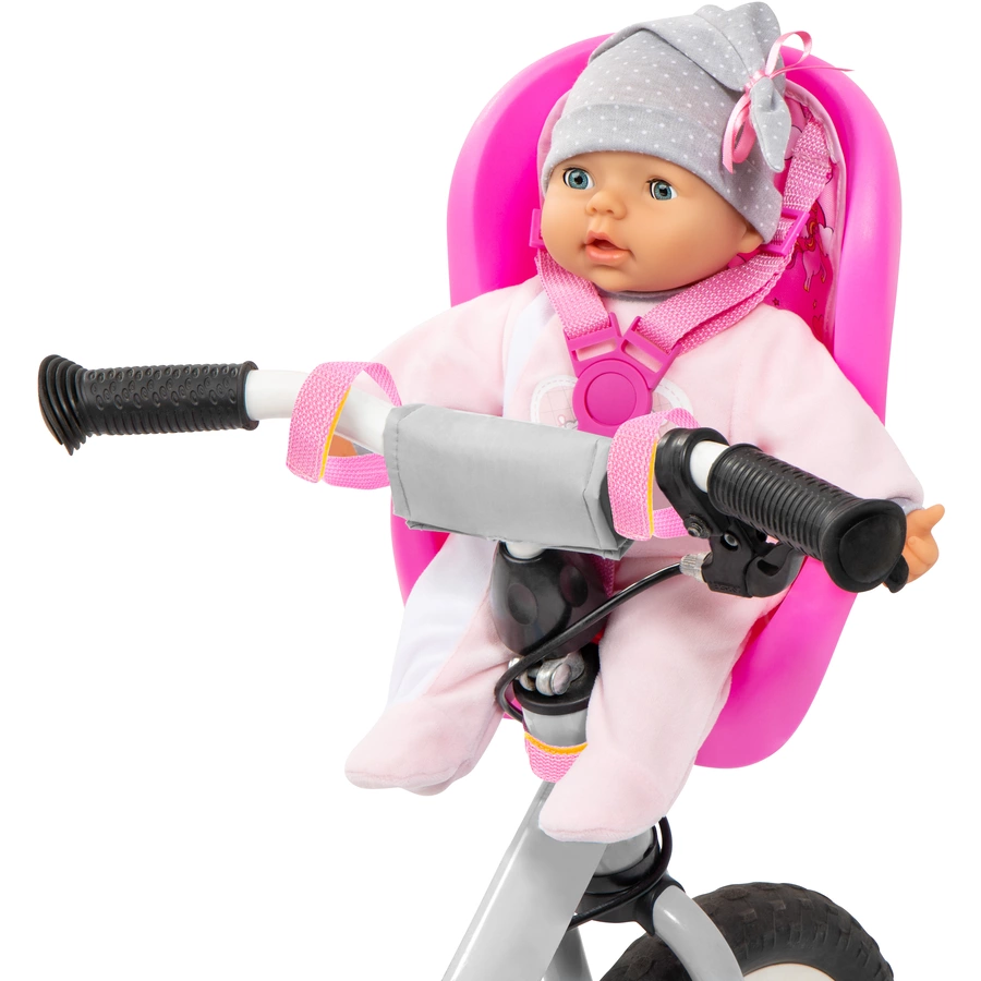 bayer Design Puppen-Fahrradsitz, pink mit Einhorn