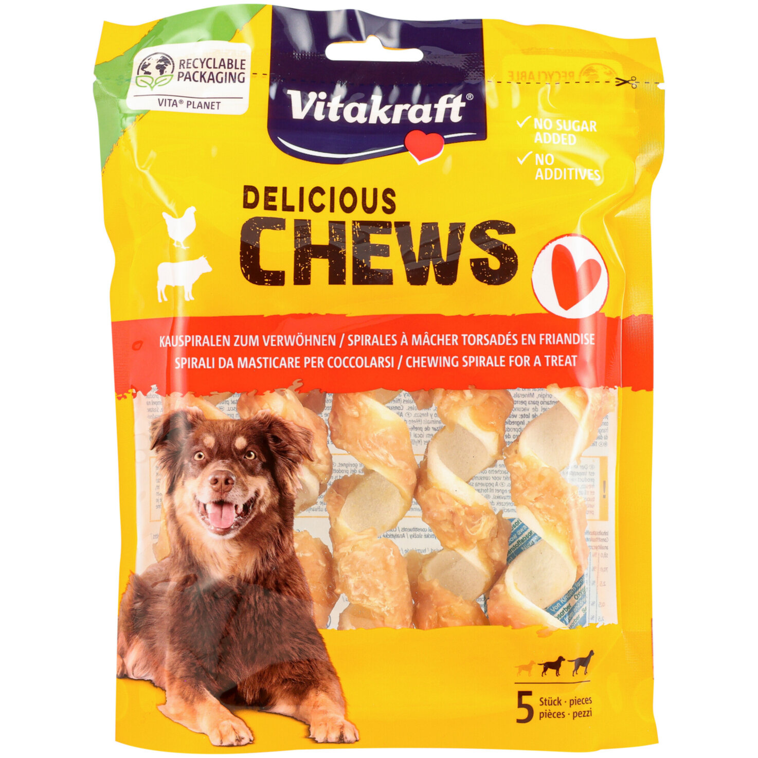 Vitakraft Chews Kauspirale Huhn M 5 Stück
