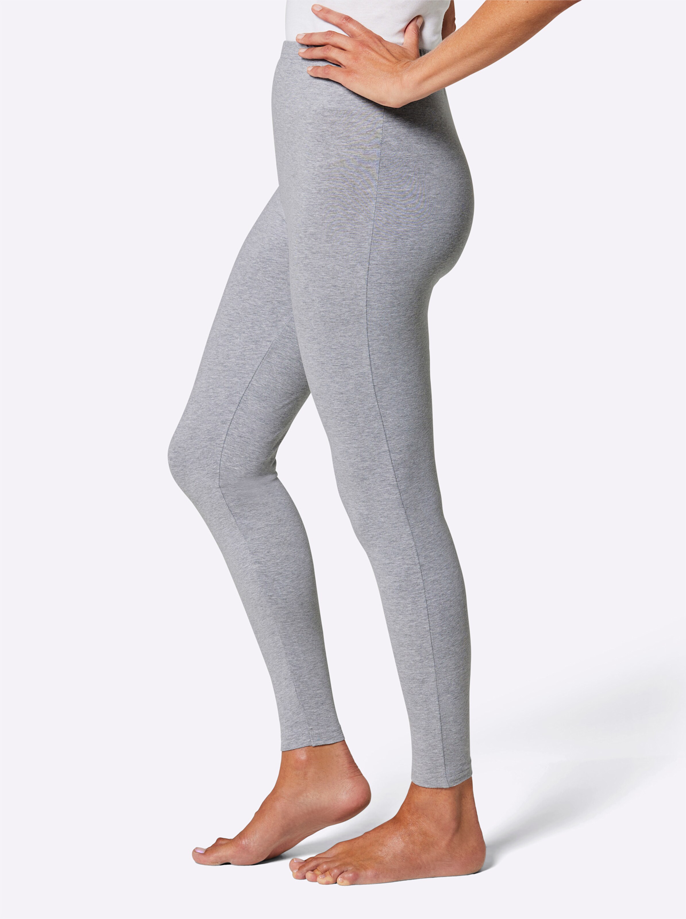 feel good Leggings in grau-meliert