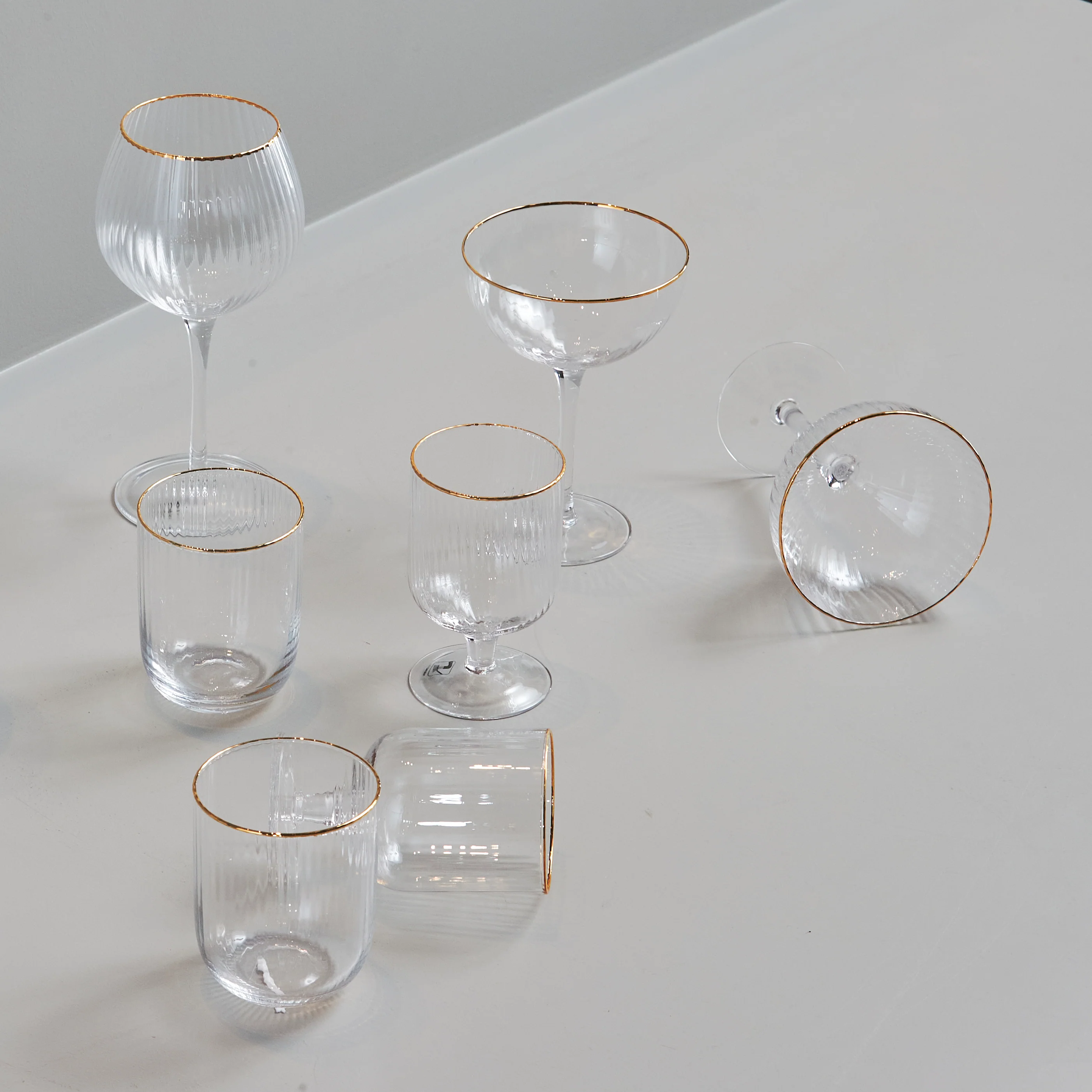 Lyngby Glas  Palermo Gin&Tonic glas, guldfarvet, 32cl - 4 stk.