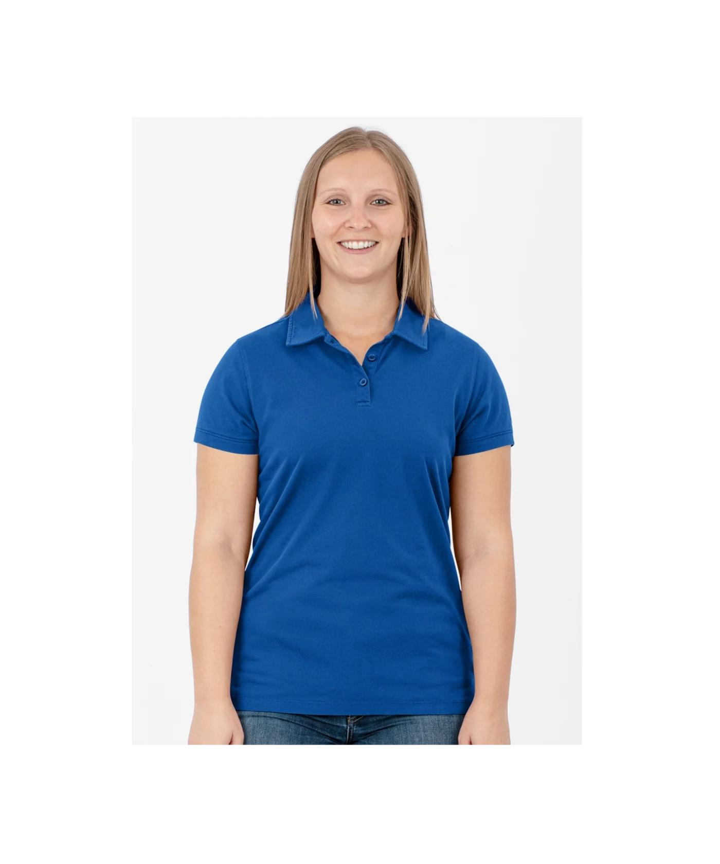 JAKO Doubletex Polo Shirt Damen Blau F400