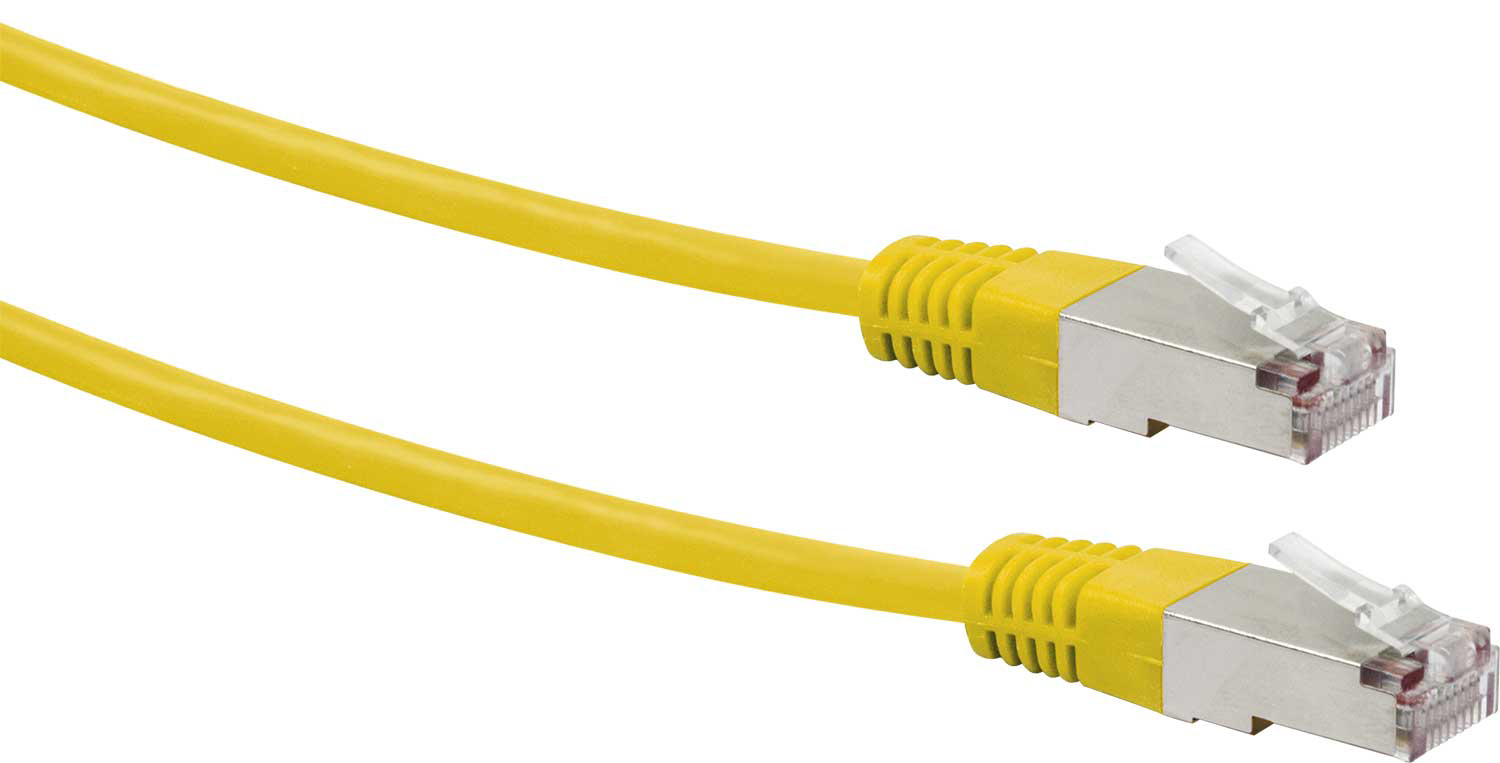 Schwaiger CKY1222 Cat5e 2 meter gele newerkkabel