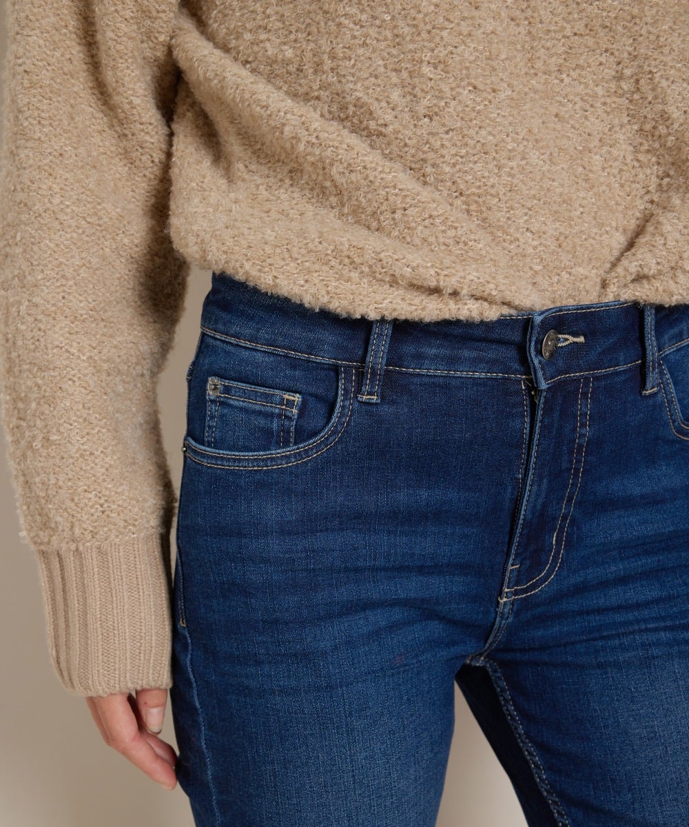 flared fit stretch jeans - noa