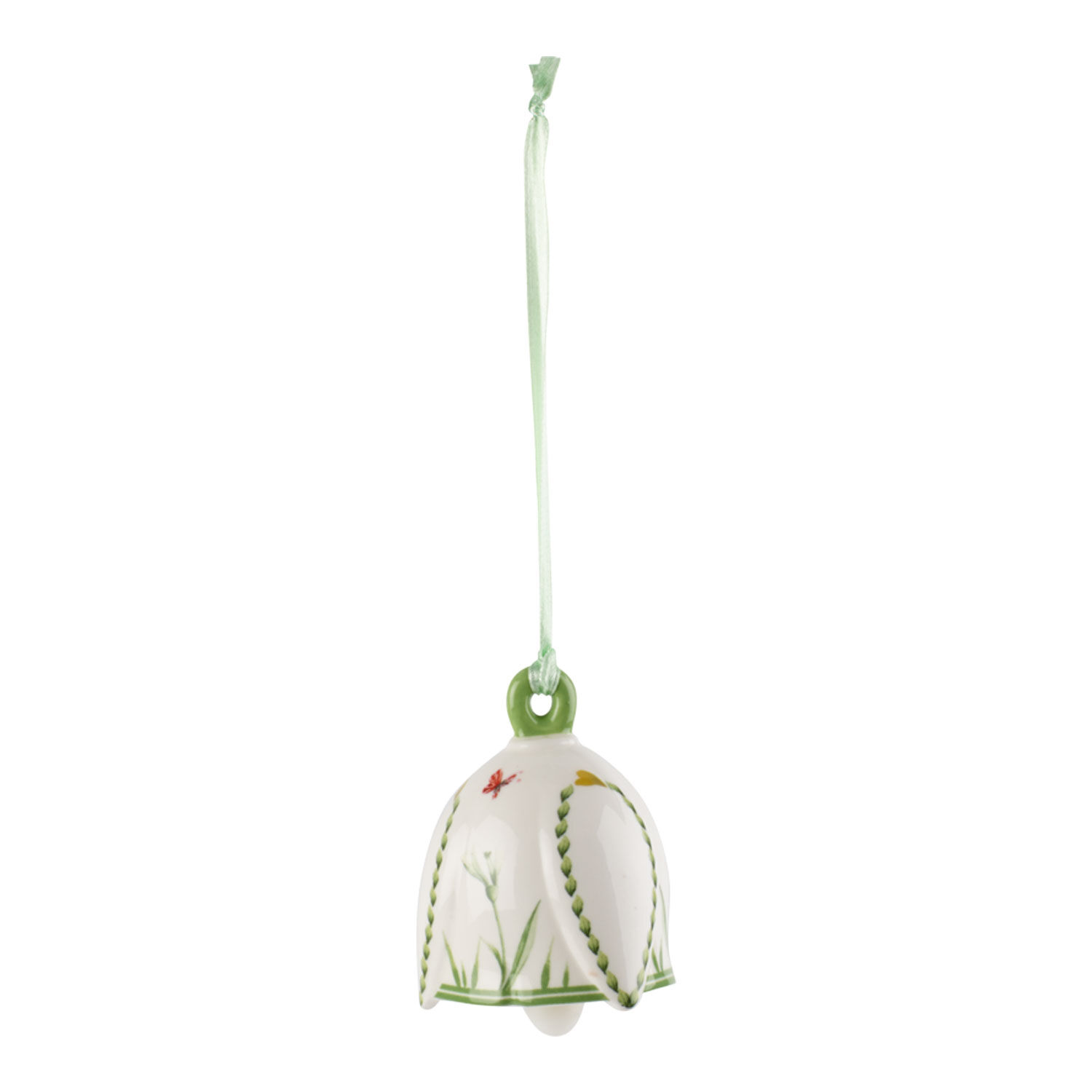 New Flower Bells Easter ornaments White, 1.8'' x 1.8'' x 2.6'', Premium Porcelain