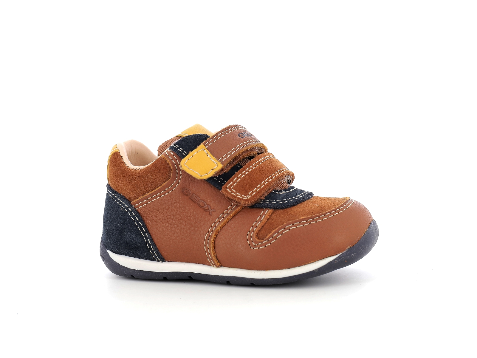 Geox-B EACH BOY-B260BA Cuir Multi-Marron