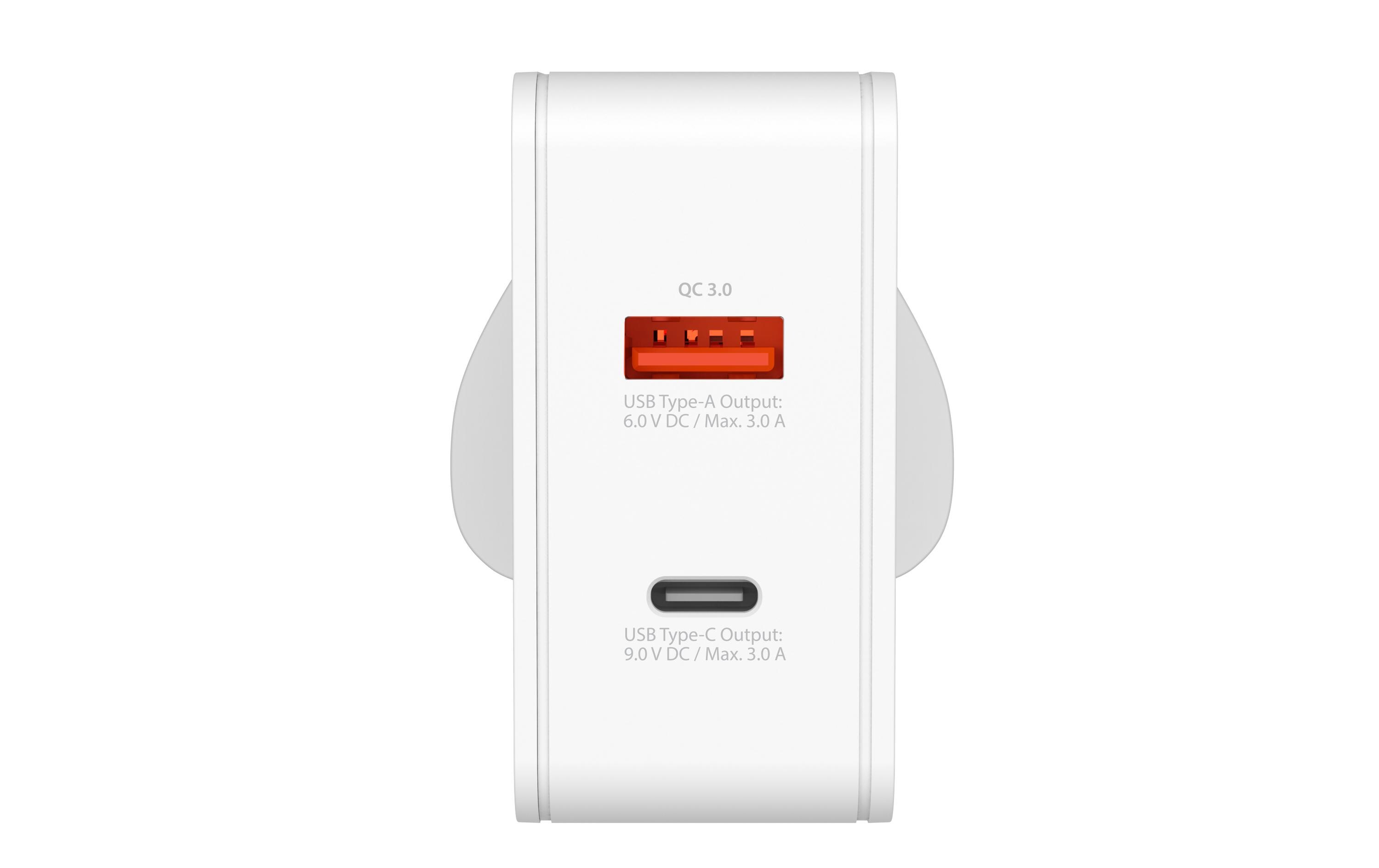 USB-Wandladegerät Multipower 2 Pro+, UK, 48 W, WeissKraftvolles USB-Wandladegerät für zu Hause und unterwegs