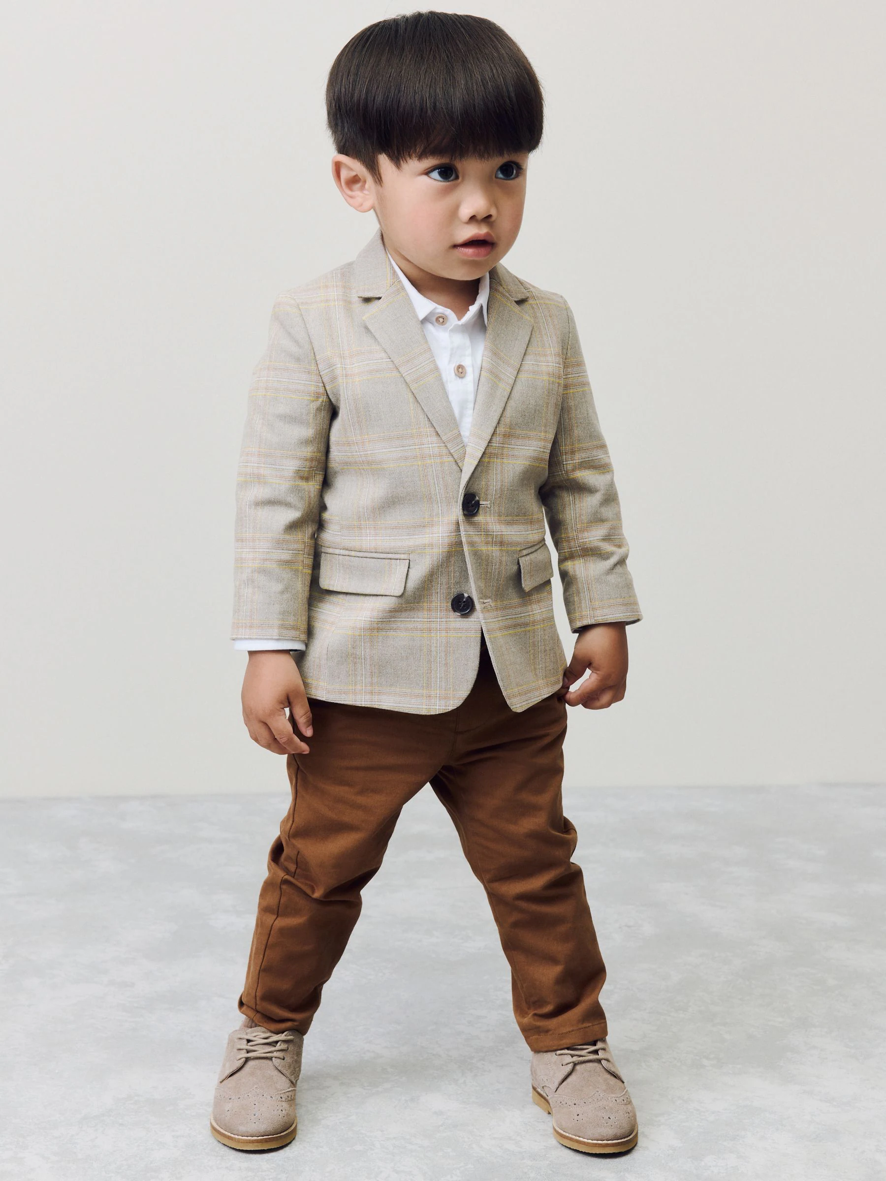 Bruin geruit - Blazer (3 mnd - 9 jr)