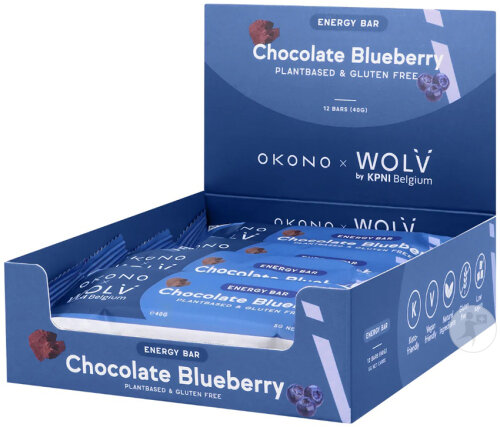 Okono Barre Energétique Chocolat-Myrtille 40g