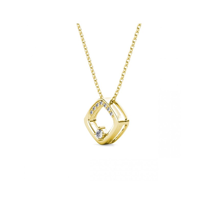 Pendentifs Adelise - Doré et Cristal