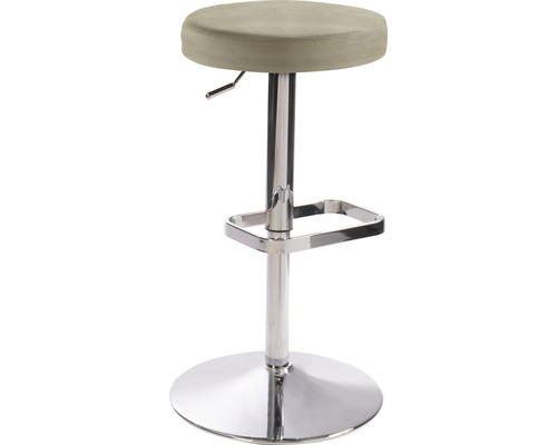 Barkruk Mayer Zitmeubelen 1200 44 x 44 x 55 cm Staal chroom/taupe