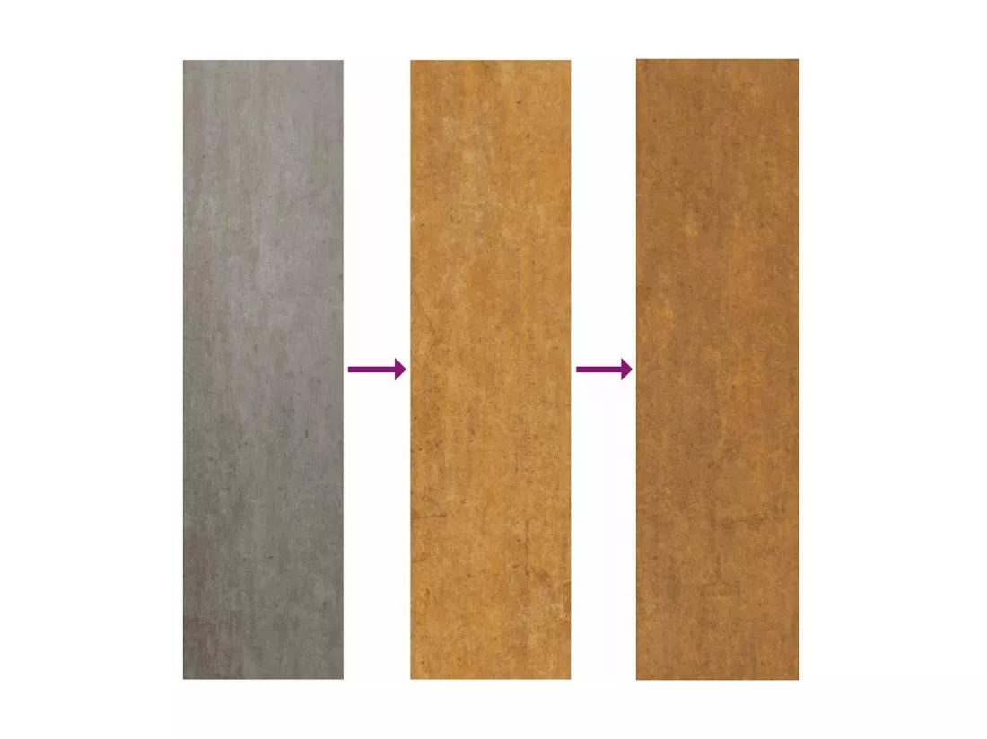 Porte de jardin acier résistant aux intempéries design feuilles