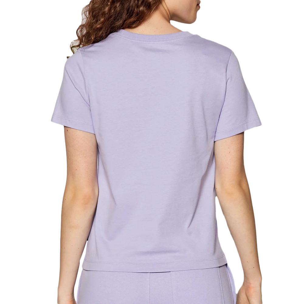 Converse T-shirt Mauve Femme Converse 3219