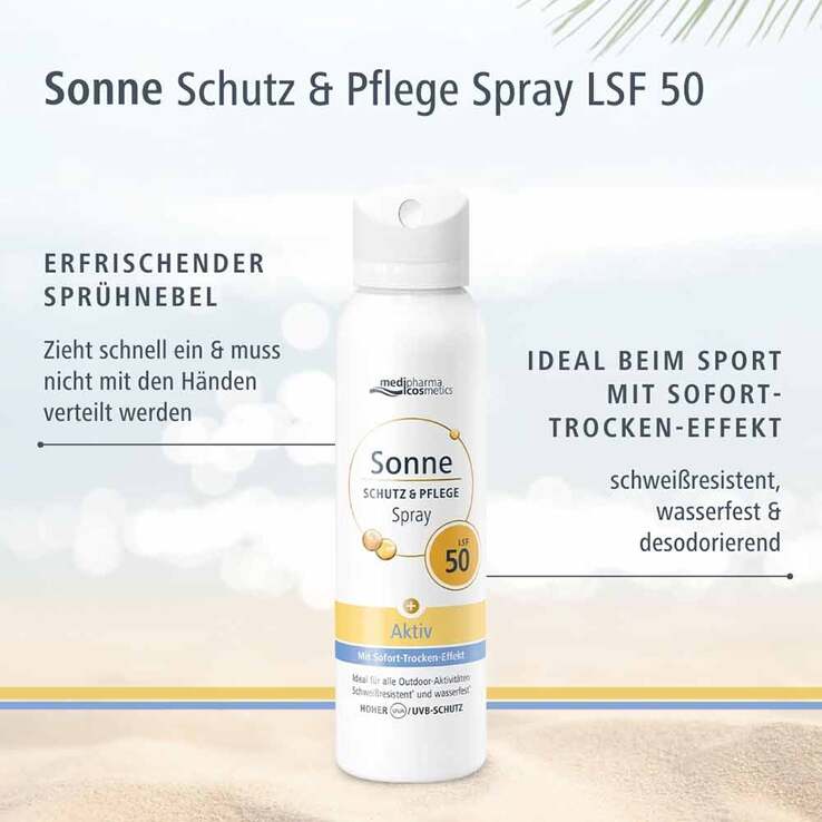 Sonne Schutz & Pflege Aktiv Aerosol-Spray LSF 50, 150 ml