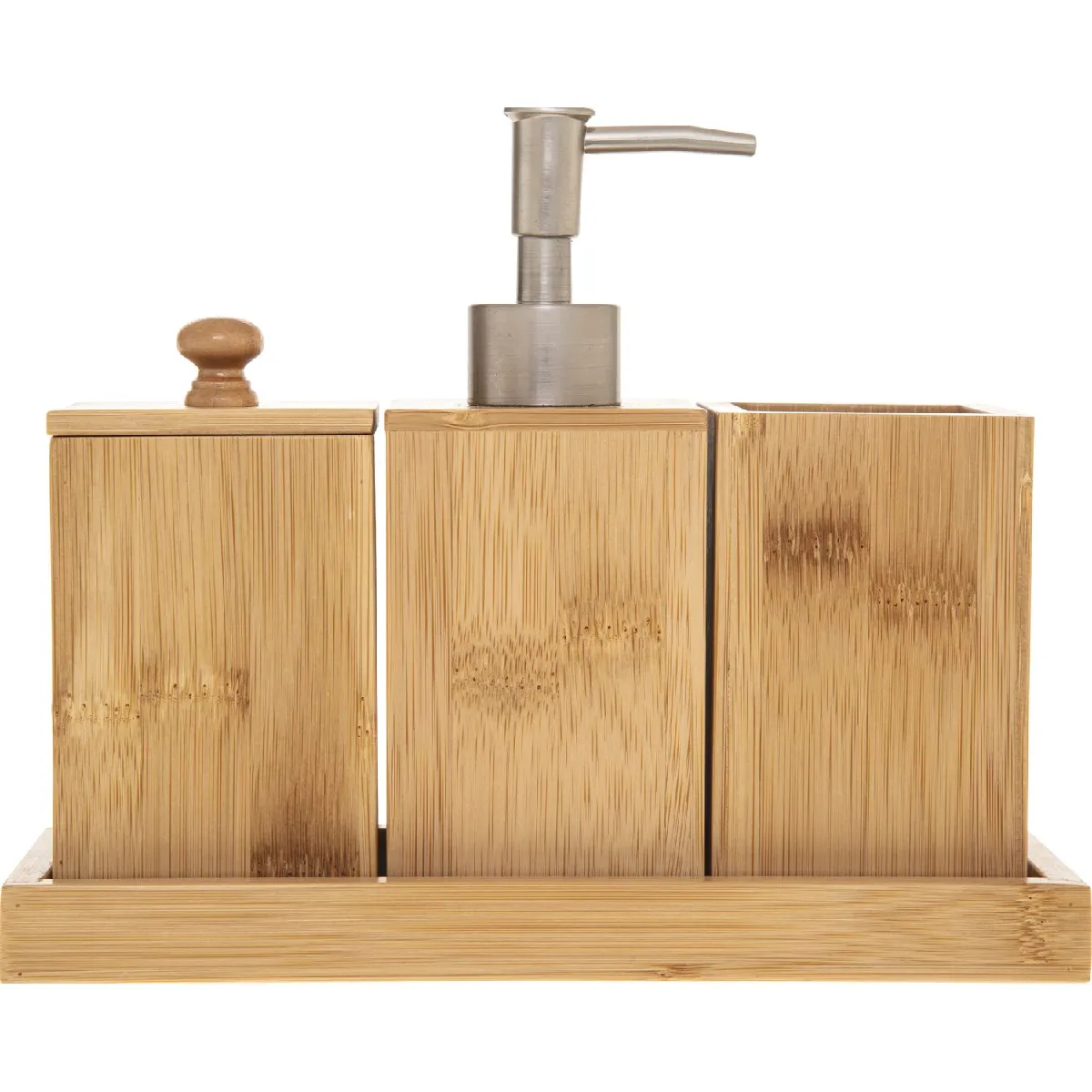FIVE SIMPLY SMART Coffret Accessoires Lavabo Bambou