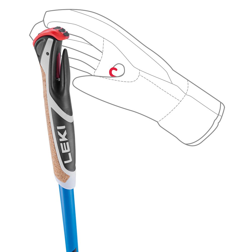 LEKI CC 450 Langlaufstöcke bright blue