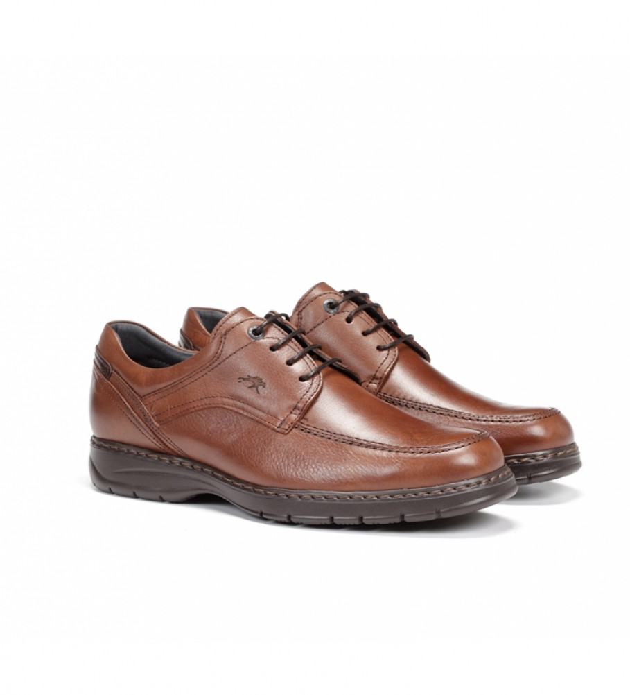 Sapatos de couro marrom Fluchos Crono 9142 Salvate