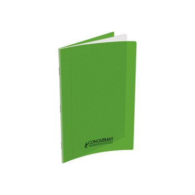 Conquérant Classique - Cahier polypro A4 (21x29,7cm) - 48 pages - grands carreaux (Seyes) - vert