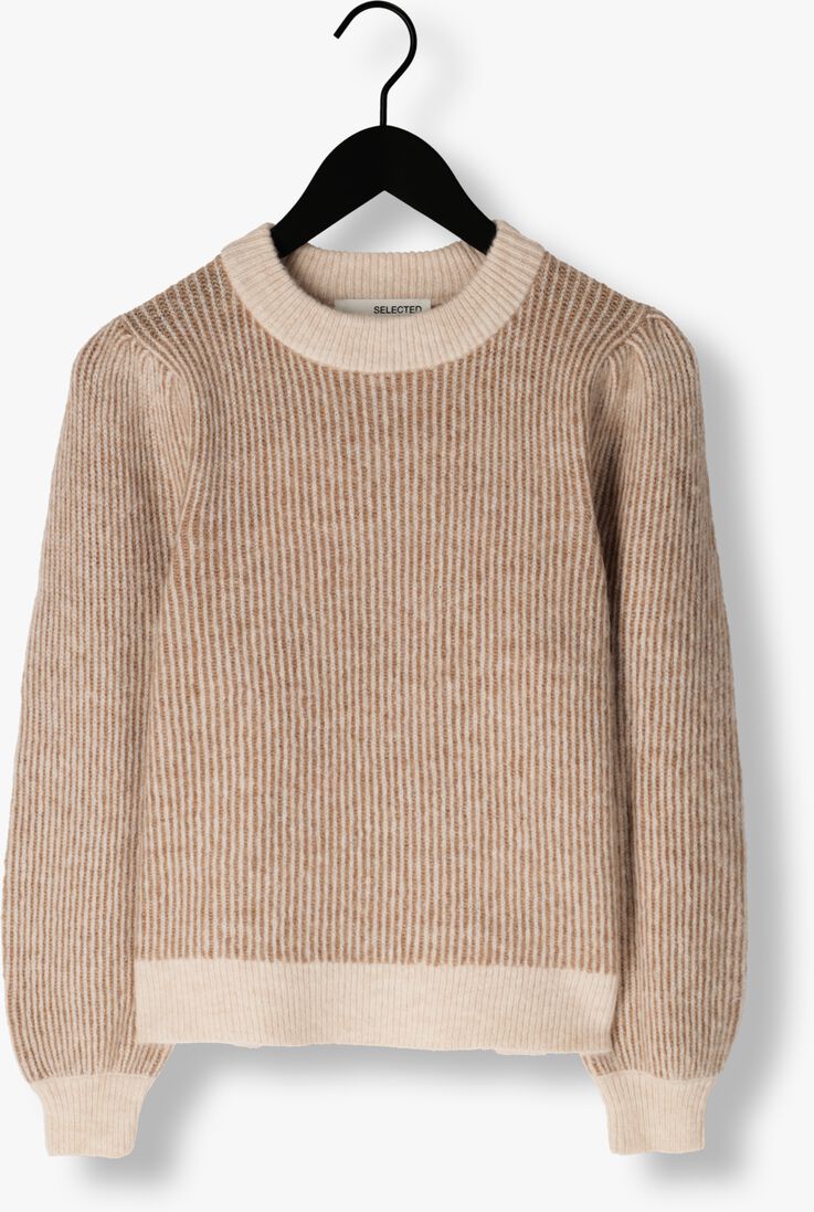SELECTED FEMME beige selected femme trui slflilo ls knit o-neck