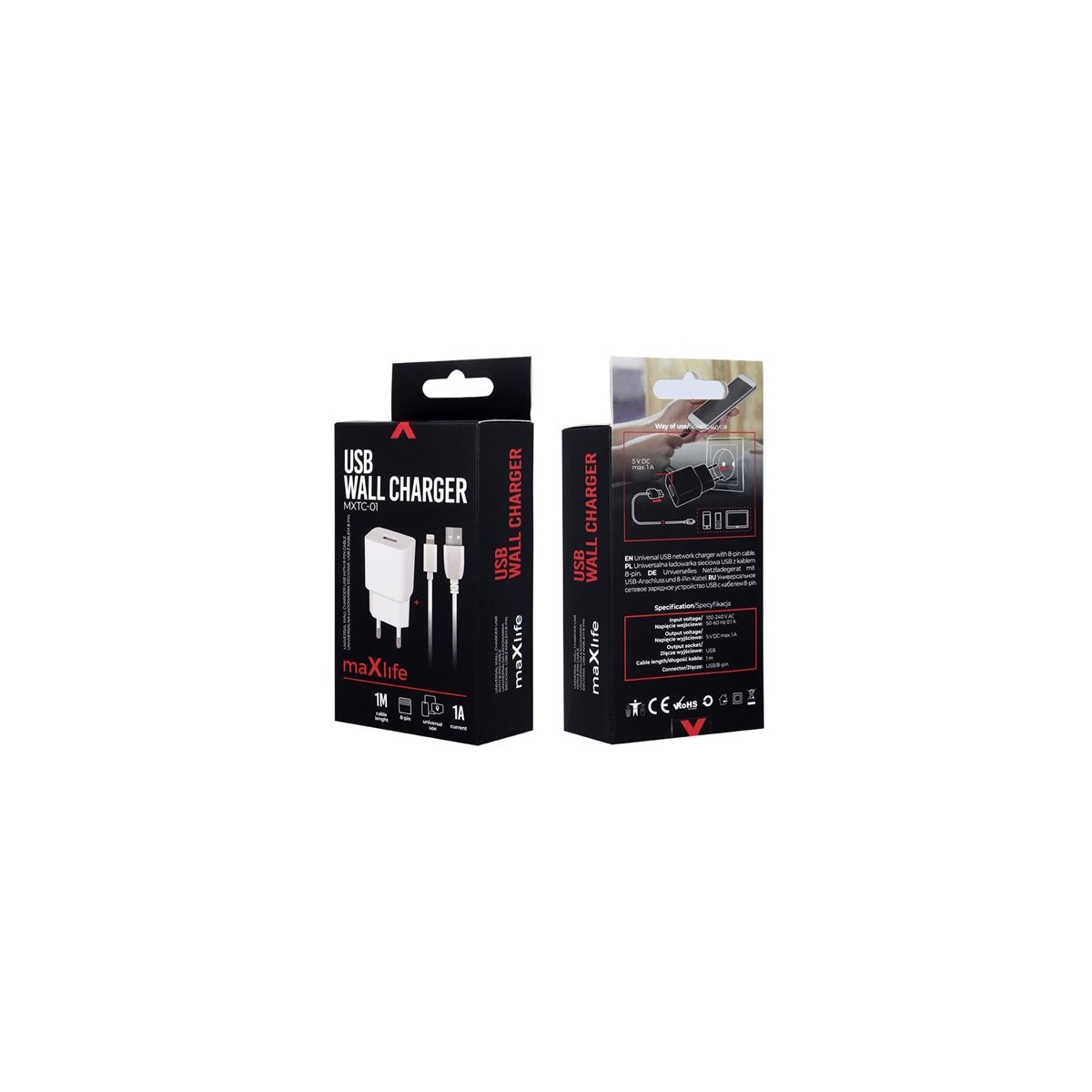 Maxlife iPhone-lader