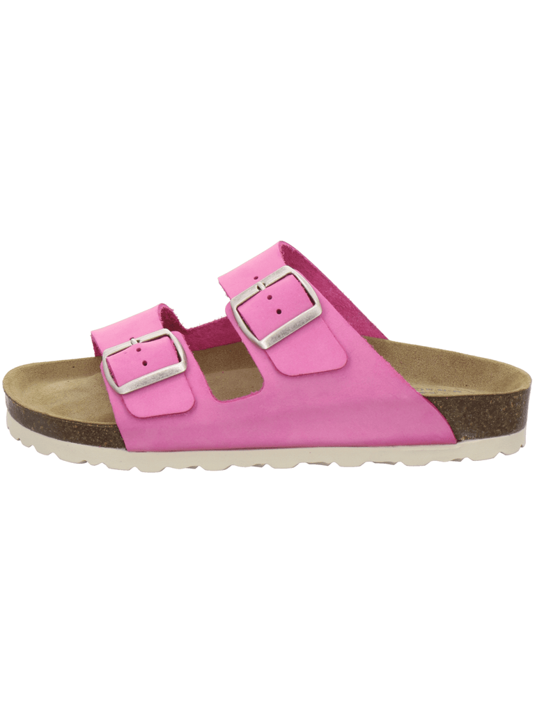 Pantoletten Damen Zweischnaller fuchsia
