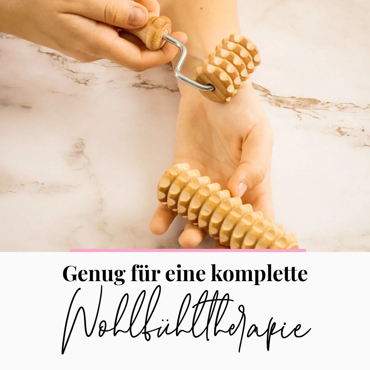 tuuli Holz Körper Massage Set Derma Roller für Gesicht Hals Schultern Arm Hand