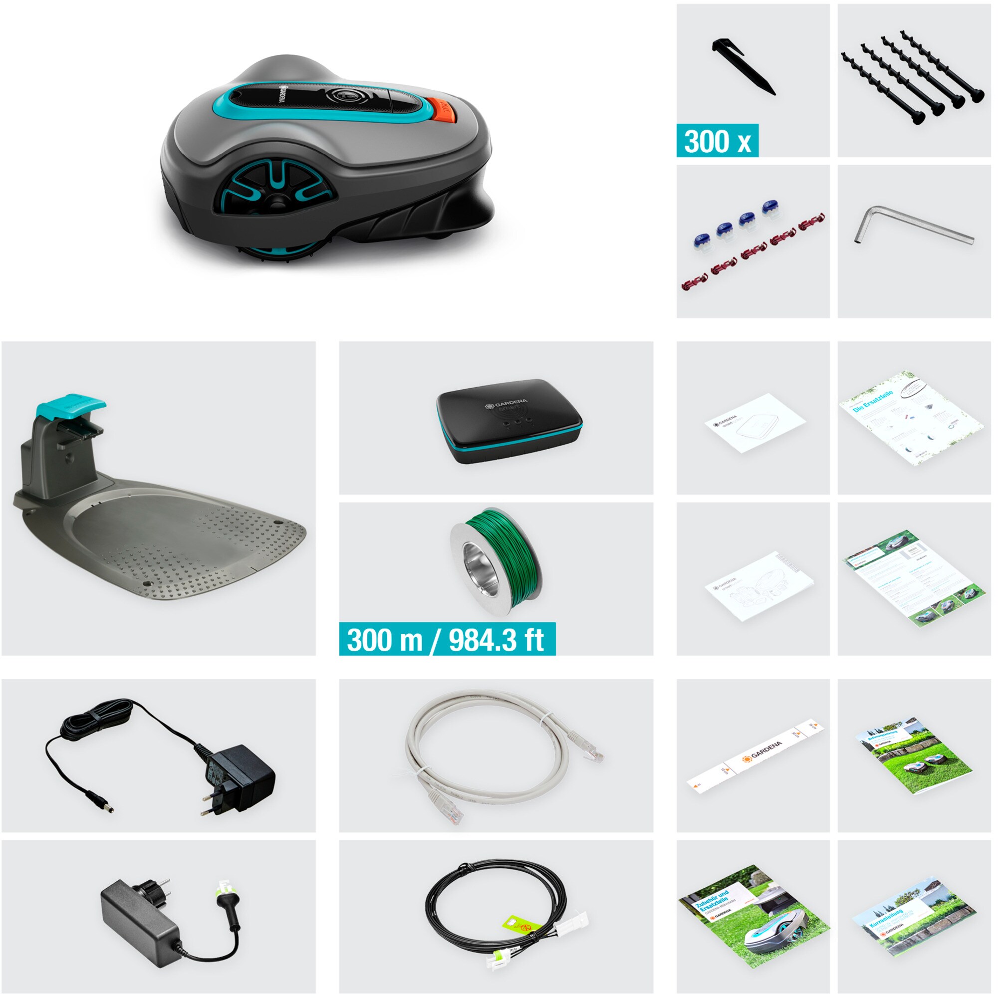 GARDENA Mähroboter Mähroboter smart SILENO life 750m² Set