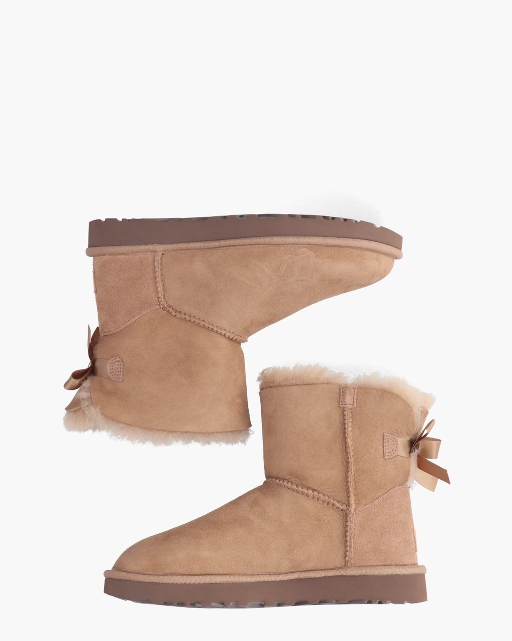 UGG Mini Bailey Bow II Boot Rocky Oak Dames Enkelboots