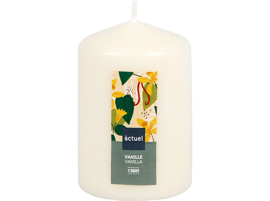 VELA PILAR ACTUEL AROMÁTICA BAUNILHA