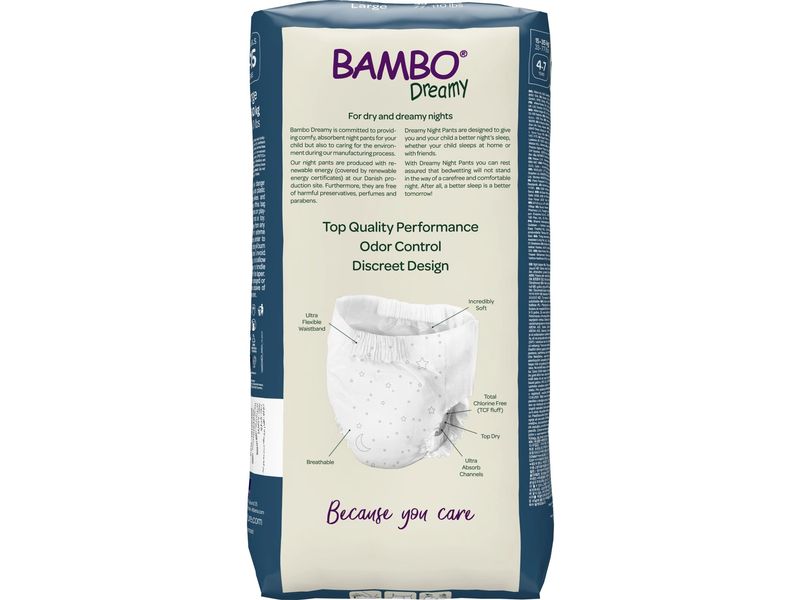 Bambo Nature Nachtwindeln Night Pants Large Grösse 8-15 Night Pants Large Gr. 8-15, 10 Stück