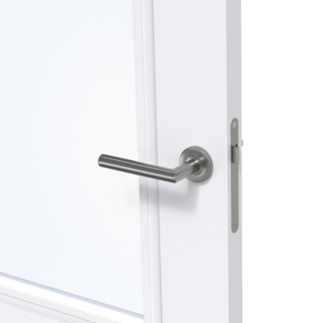 Arne & Bodil binnendeur ABT304 blank glas - extra wit afgelakt