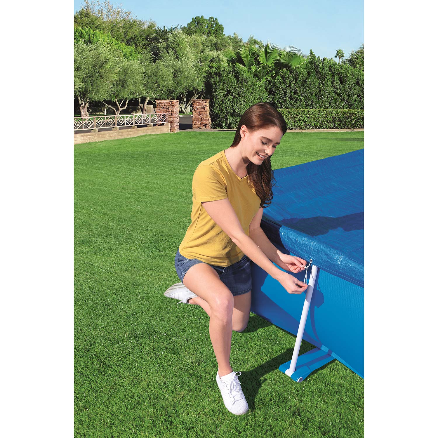 Bestway Flowclear 259 x 170 cm zwembad afdekhoes