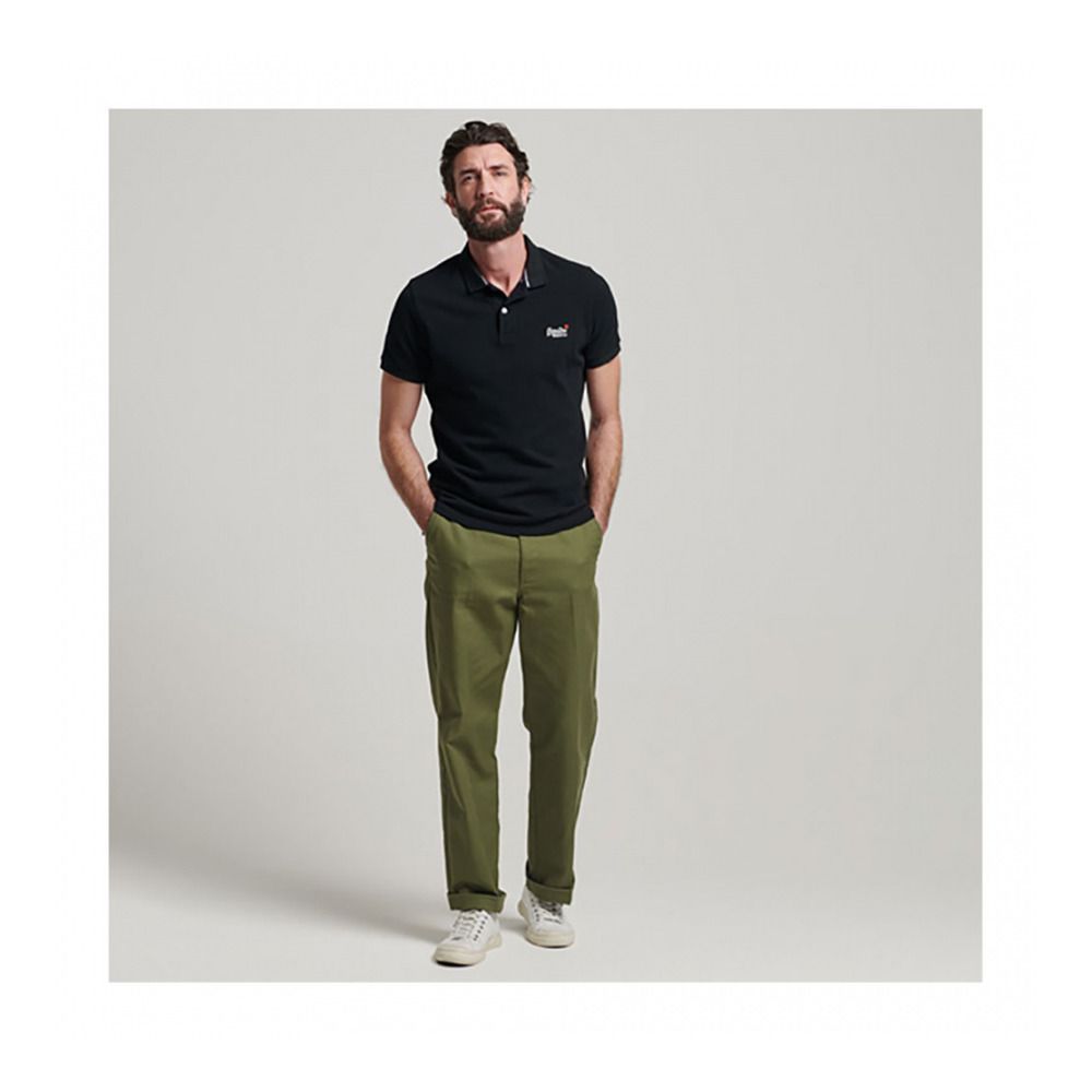 Superdry CLASSIC PIQUE - Polo Homme black