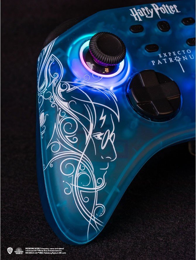 Trade Invaders Harry Potter Expecto Patronum Blue Gamepad Nintendo Switc