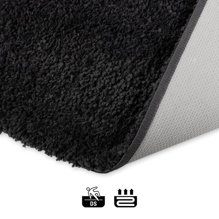 Sky Soft Badmat - Rechthoekig - Antislip achterkant - Donkergrijs / 60 x 100 cm