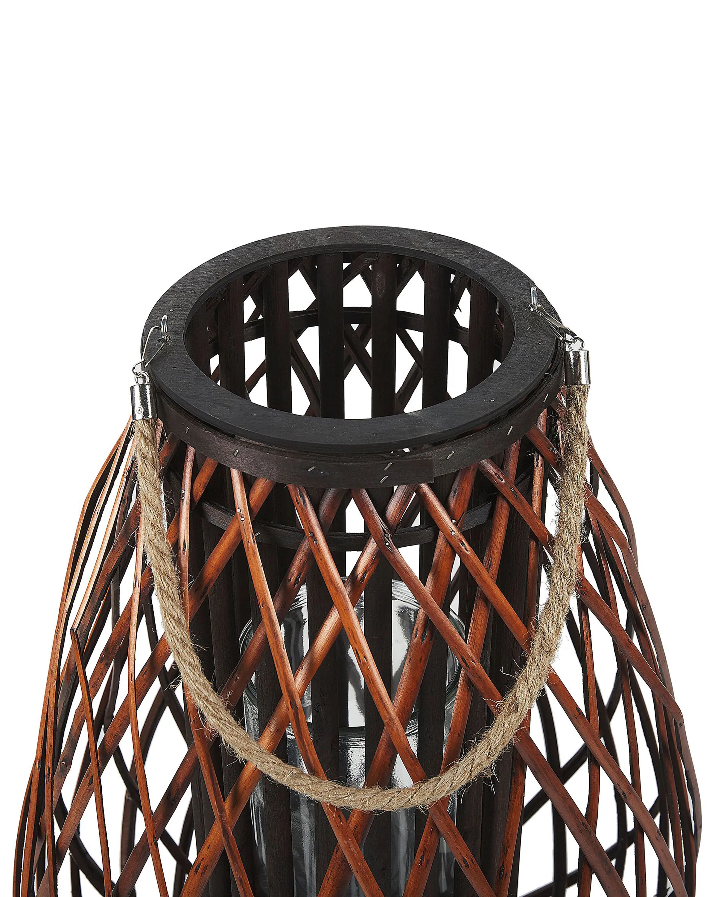 Lantaarn KIUSIU Wilgenhout 60 cm Bruin
