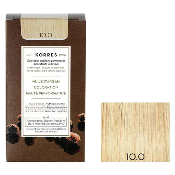 Korres Capillaire Coloration Permanente Blond Platine 10.0