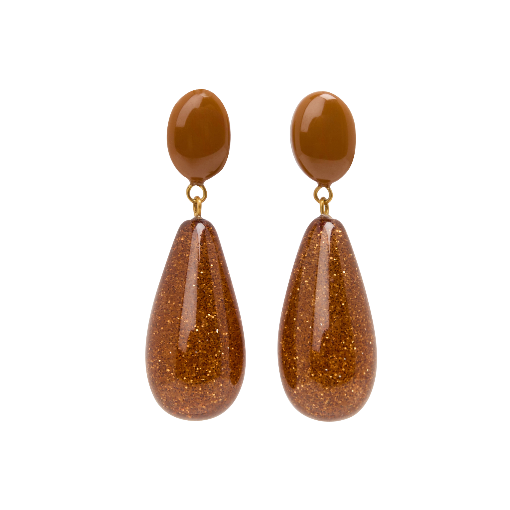 GALLIA - Boucles d'oreilles pendantes | Beige