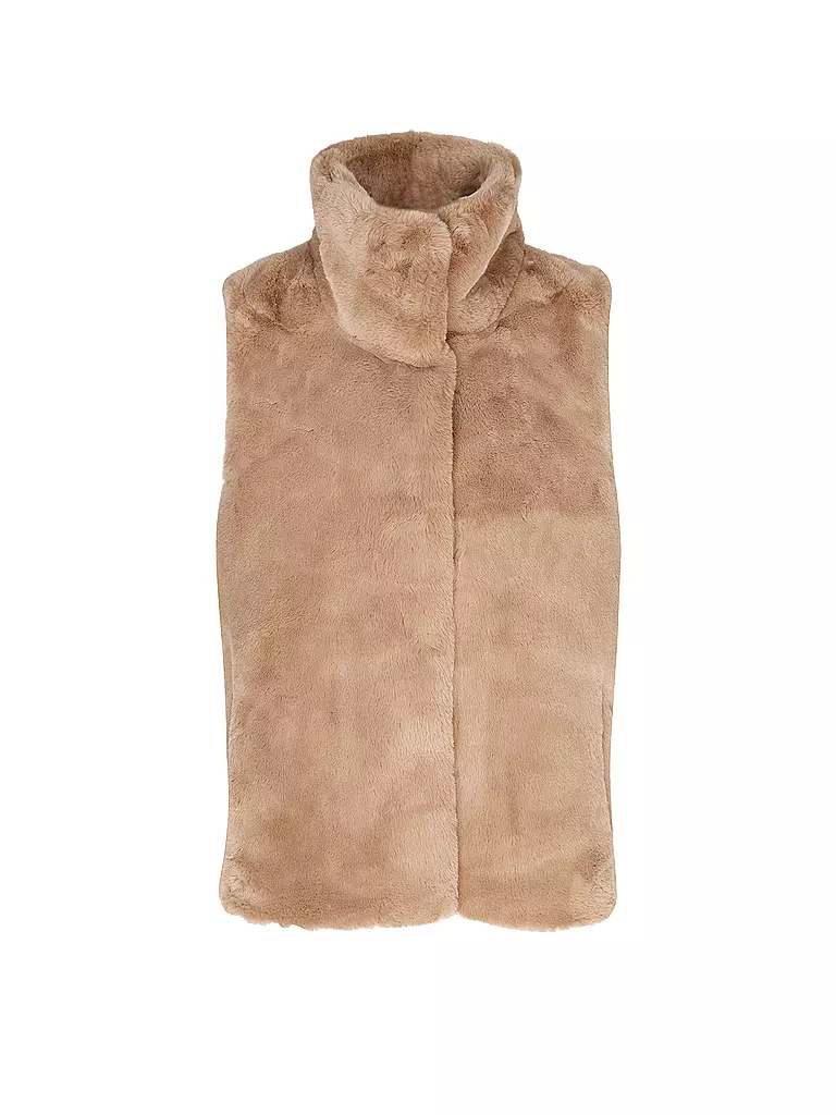 RINO&PELLE Gilet in Felloptik LISON camel
