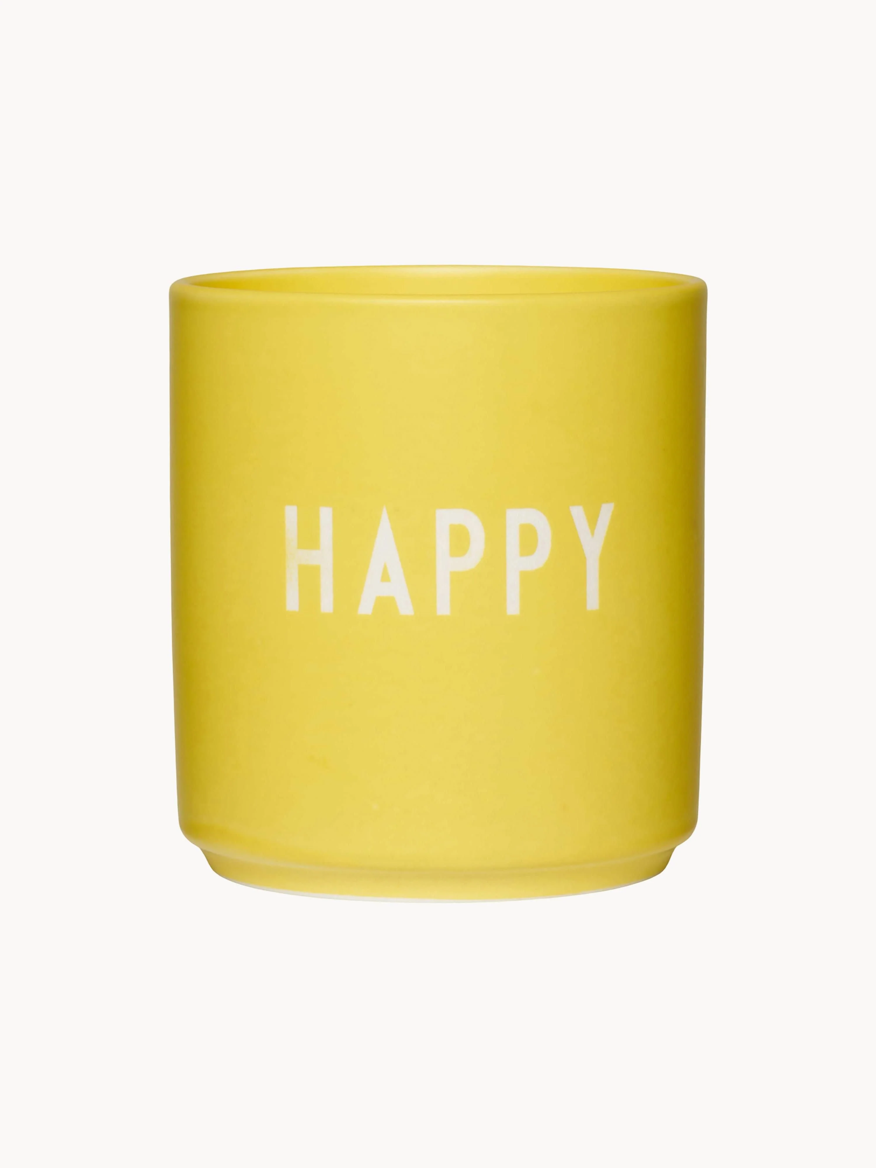 Kopje Favourite Happy met opschrift