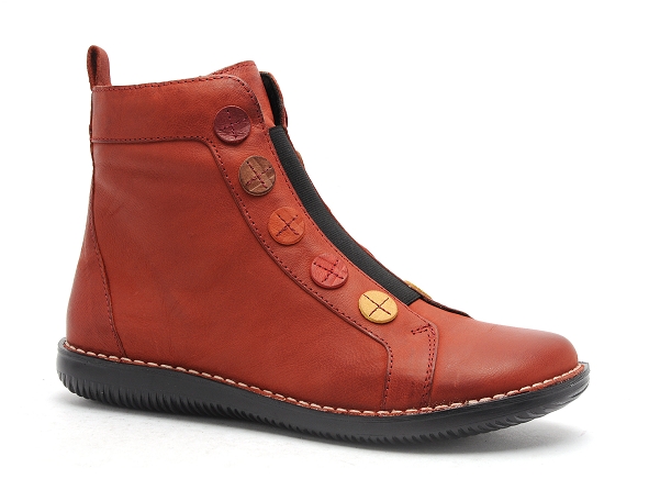 Chacal boots bottine plates femme 6428 orange