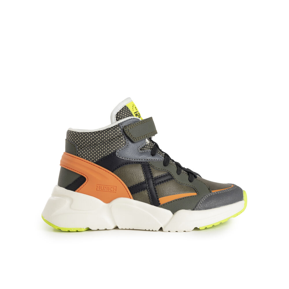 Tênis Munich Mini Track Boot 8897021 Verde Cáqui