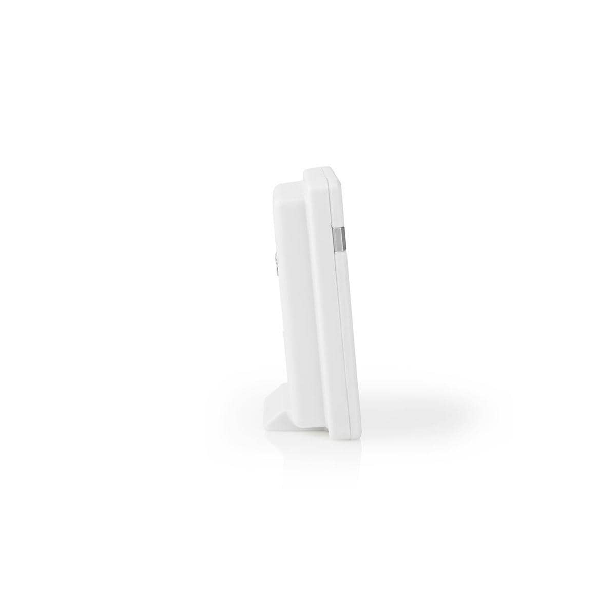 Nedis Trådløs ringeklokke Set | Batteri drevet | 3 V DC | 1x CR2032 | Volum: 80 dB | Signalområde (siktelinje): 300 m | IP44 | 36 Melodier | 1 Mottaker | Hvit